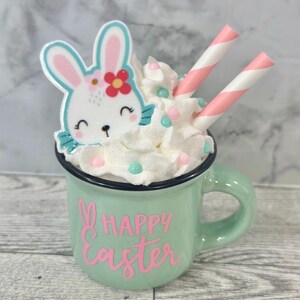 Easter, Easter decor, Easter decoration, tiered tray, tiered tray decor, happy Easter, peep peep, Easter bunny, bunny, hoppy Easter, Easter flower bunny face