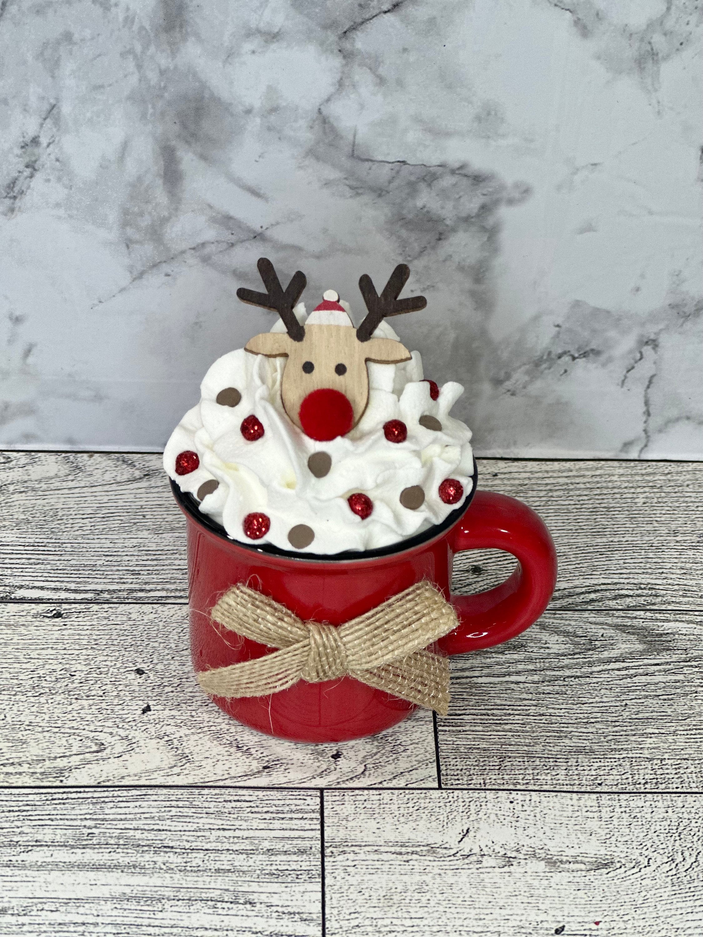 Christmas, mini mug decor, candy cane, Christmas mug, Christmas decor, tiered tray decor, Christmas decor, Christmas gift, mini mug