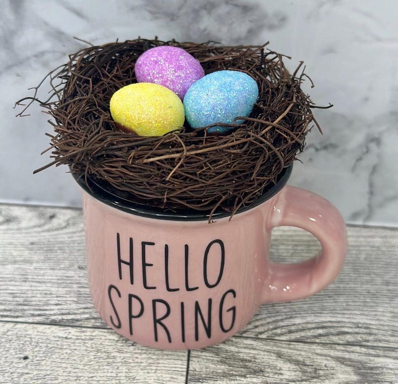Easter, Easter decor, Easter decoration, tiered tray, tiered tray decor, happy Easter, peep peep, Easter bunny, bunny, hoppy Easter, Easter pink hello spring