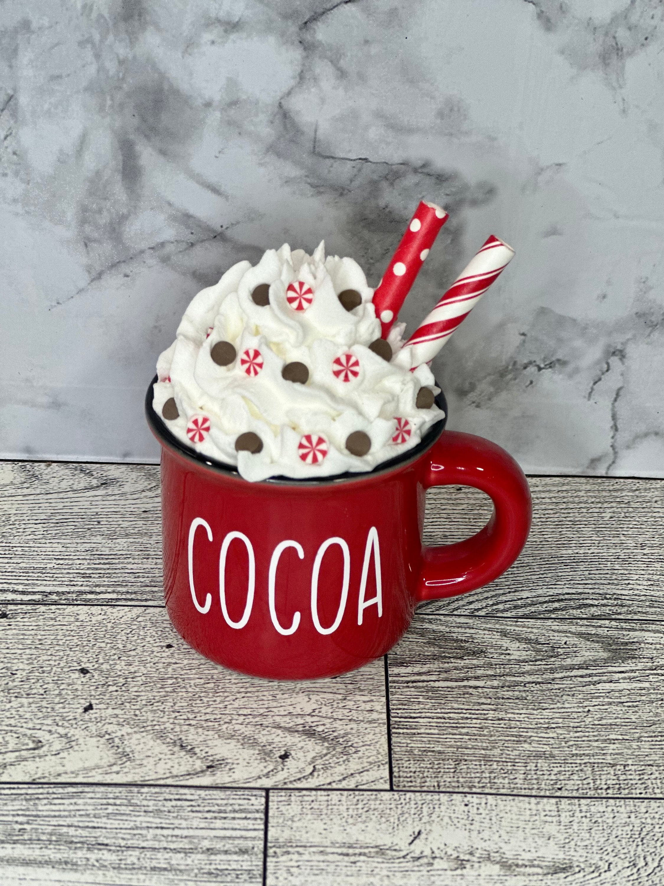 Christmas, mini mug decor, candy cane, Christmas mug, Christmas decor, tiered tray decor, Christmas decor, Christmas gift, mini mug