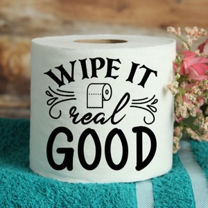 Wipe It Real Good Gag Gift Divertente Carta Igienica Decorazione Elefante Bianco Compleanno Natale