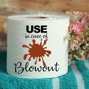 Carta igienica Gag Gift Usa in caso di scoppio Divertente carta igienica Decorazione per il bagno Elefante bianco Compleanno Natale Decorazione della cabina Quarantena