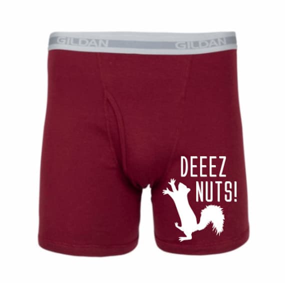 Mens Underwear Gag Gift Deez Nuts White Elephant Gift Funny