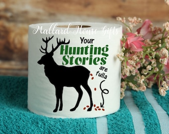 Toilet Paper Gag Gift Hunting Stories Funny Toilet Paper Bathroom Decor White Elephant Birthday Christmas Cabin Decor Fathers Day Mothers