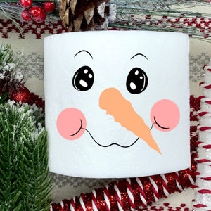 Pupazzo di neve faccia carta igienica gag regalo divertente carta igienica decorazione elefante bianco compleanno natale decorazione bagno