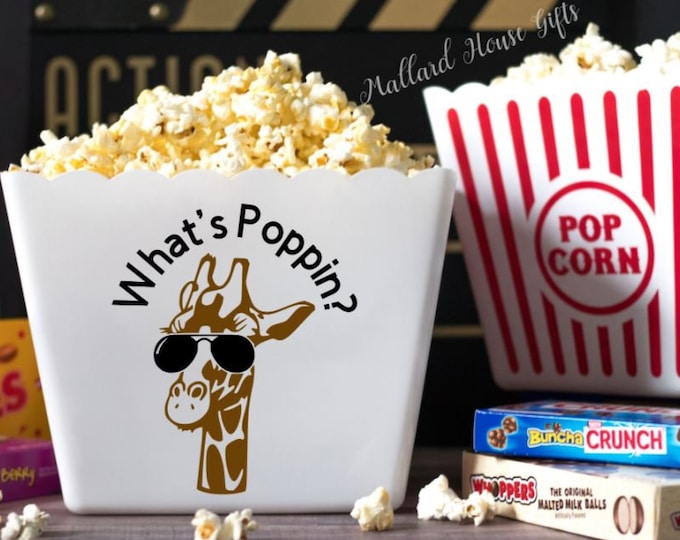 Personalized Football Popcorn Tub Custom Popcorn Tub Football Etsy