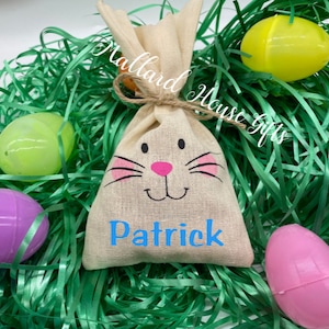 Personalisierte Osterhase Leckerli Beutel Ostern Geschenktasche Leckerli Sack Ostern Favor Taschen Ostern Korbfüller