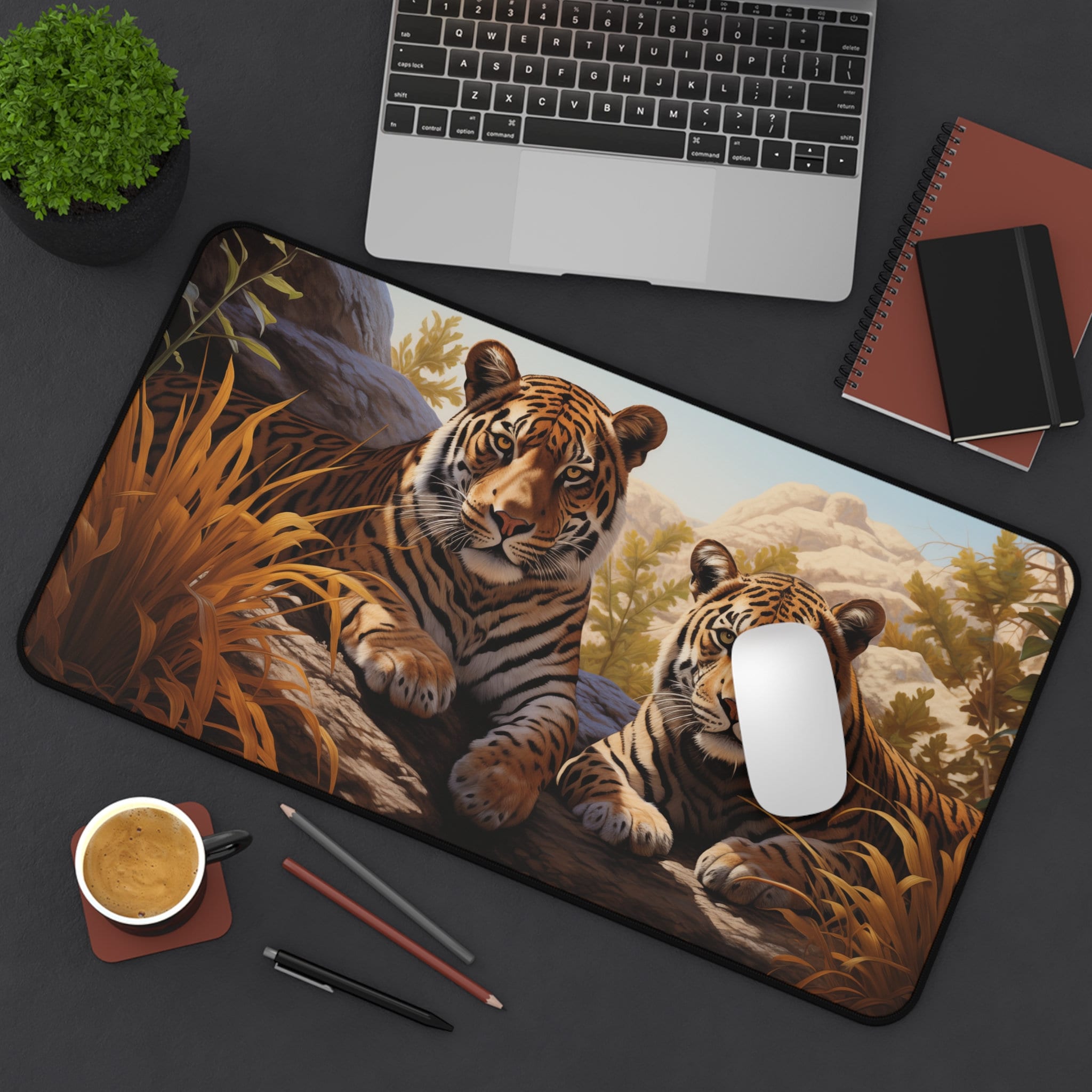 Computer Mat Tiger Bengal Tiger Desk Mat, Nature Desk Mat, Big Cat Desk Mat, Tiger Desk ...