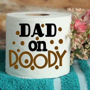 Papà su Doody Festa del papà Gag Gift Divertente carta igienica Gag Gift per papà Carta igienica Gag Gift Poop