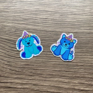 Holographic Webkinz Day Magic W Pup & Cat Celebration Stickers