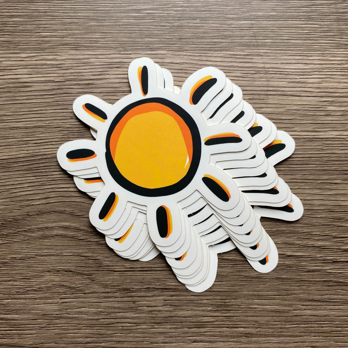 Small sun stickers