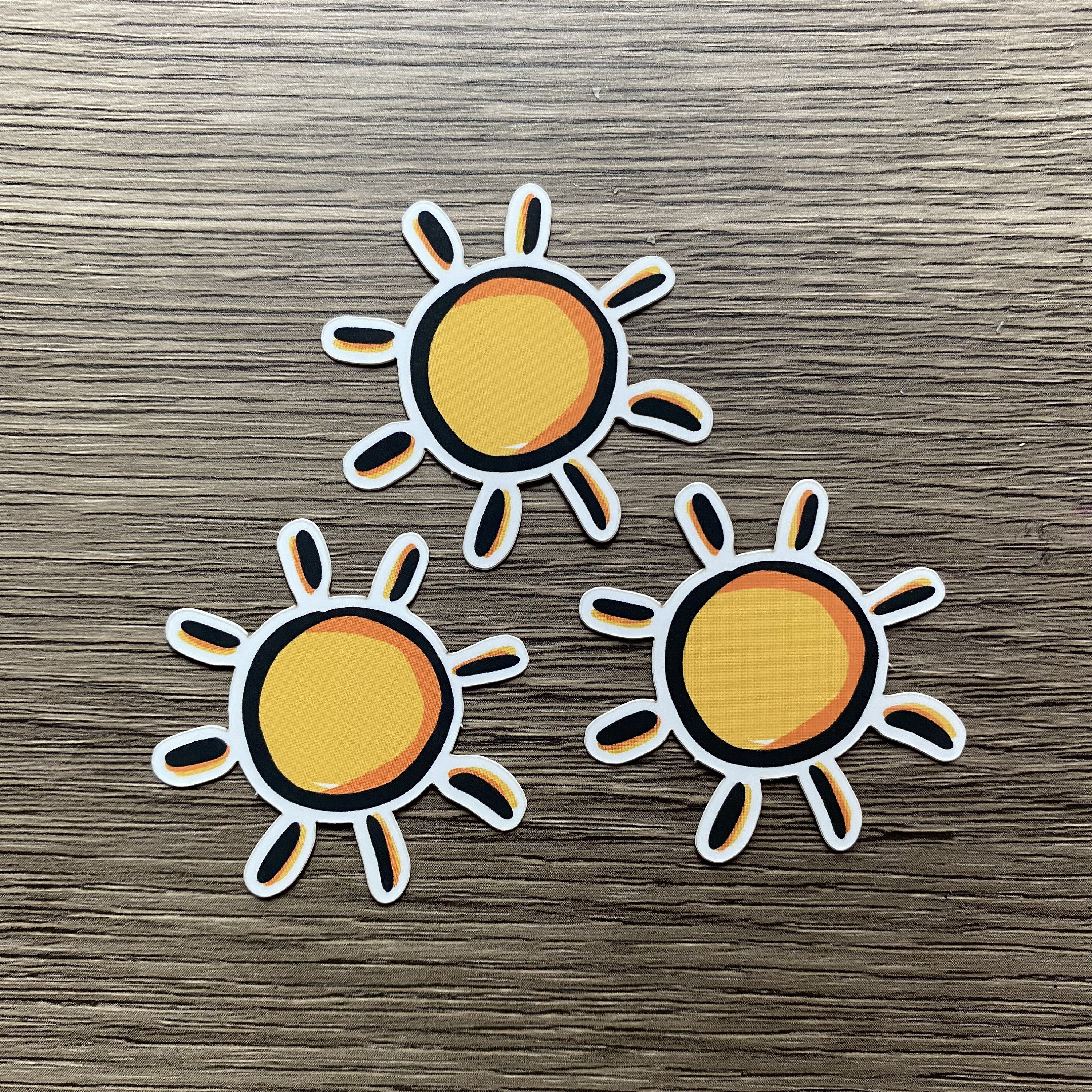 Sun Eye Sticker Sun Sticker - Etsy