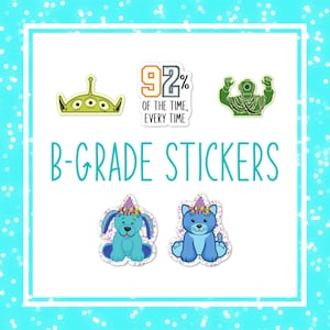 B-Grade Stickers *READ DESCRIPTION*