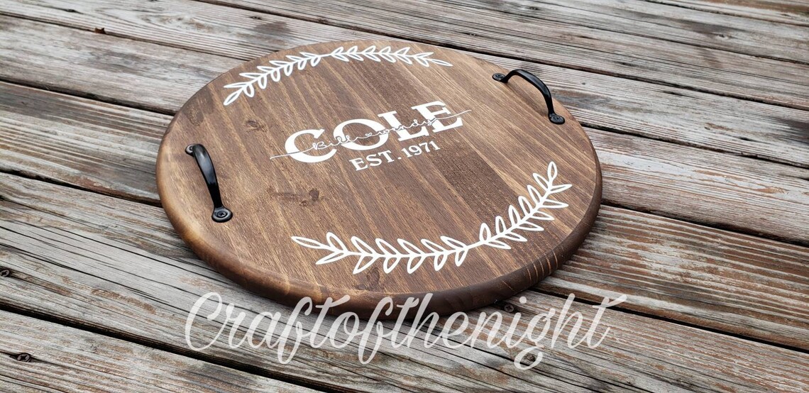 Custom Serving Tray Wedding Gift Anniversary Gift House Etsy