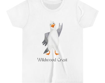 Jeugd korte mouw tshirt, Wildwood Crest, NJ, cadeaus voor kinderen, schattig kind shirt, strand thema shirt