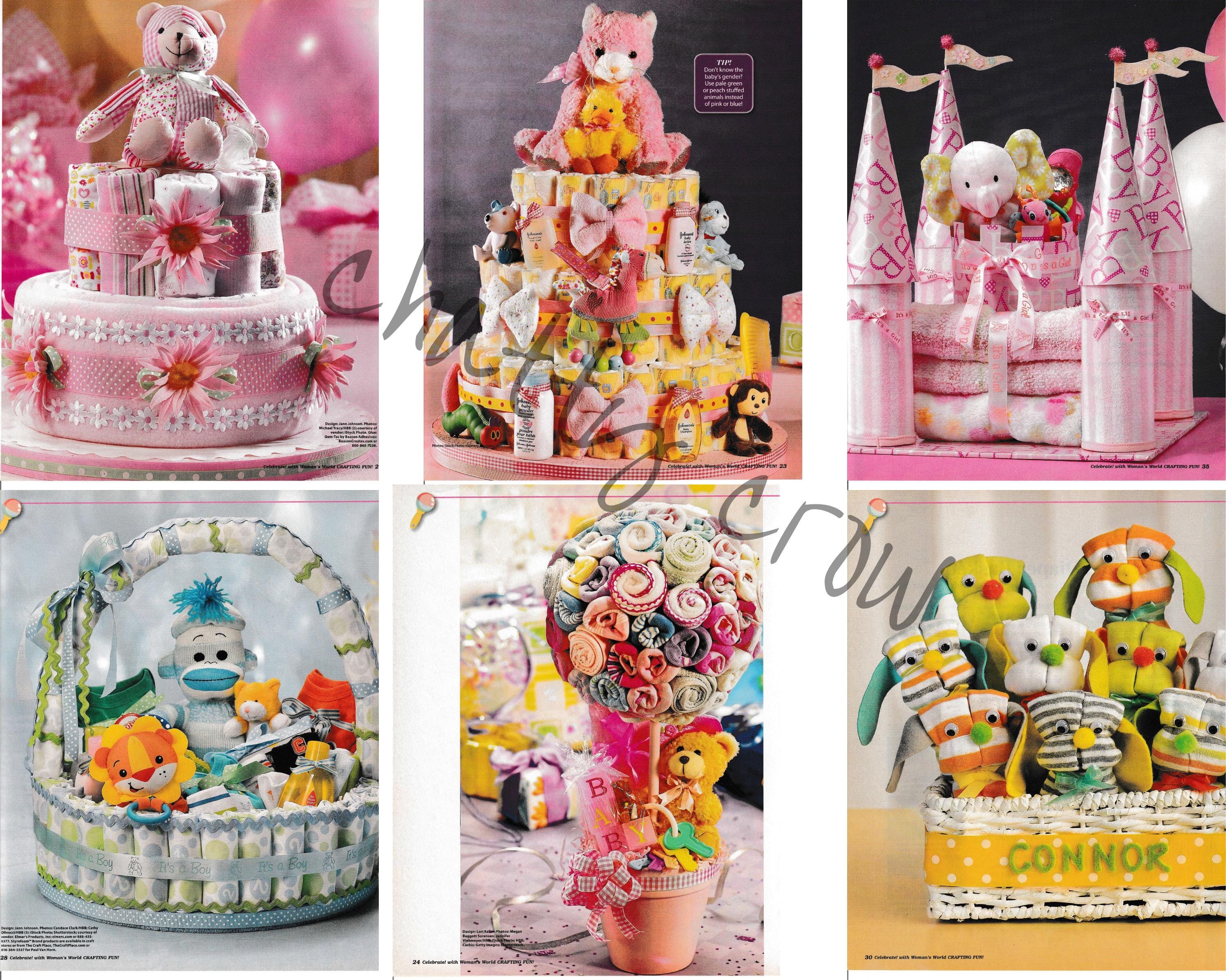 Set Decorazione Torta Pannolini Amscan - Regalo Baby Shower Neonato - Foto 8