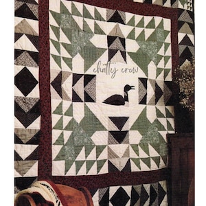 Vintage Loon Quilted Wall Hanging PDF Instant Download