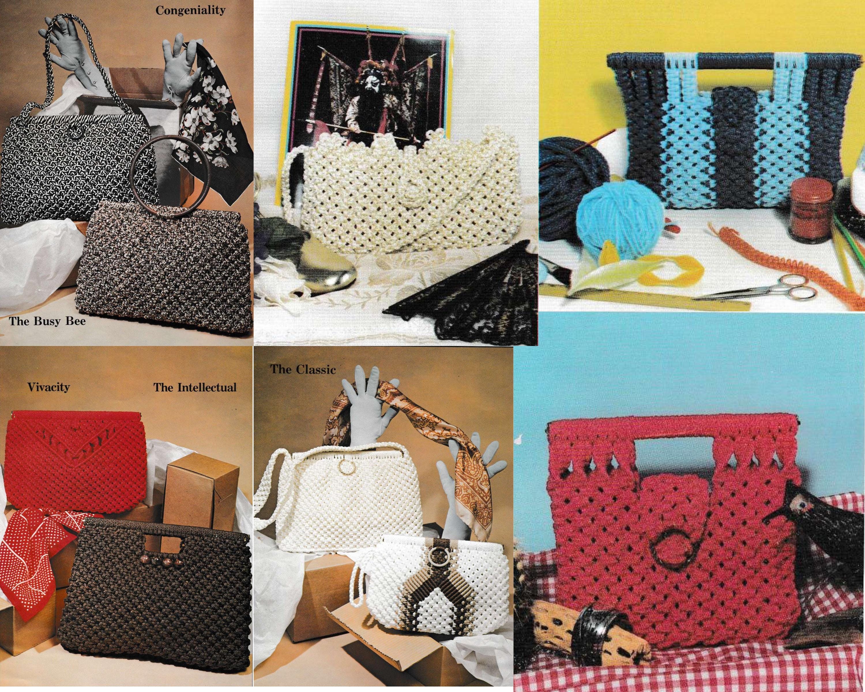 Livre de patrons de sac à main en macramé / 14 designs