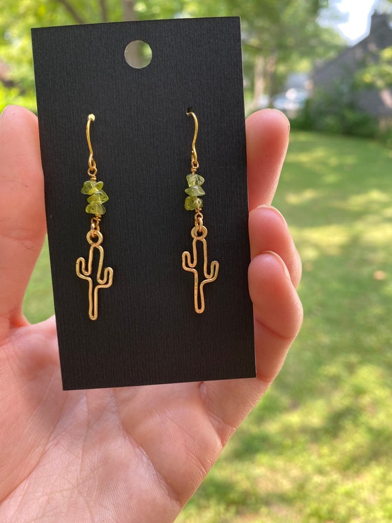 Cactus earrings on sale