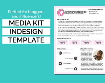Plantilla de InDesign de 2 Páginas Media Kit