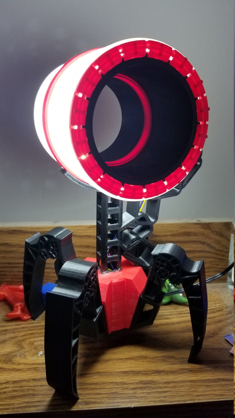 Spiderbot 3D Printed LED Desk Lamp
