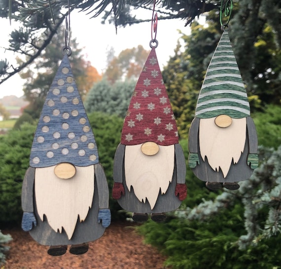 Gnome Wood Ornament Ornaments Ornaments & Accents