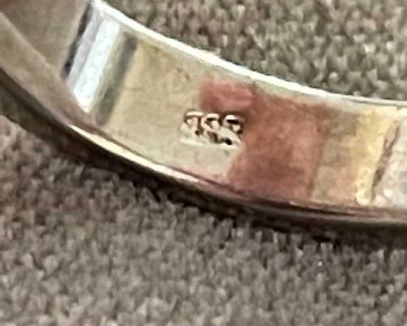 Solid Sterling Silver Oval Hoop Earrings - image 7