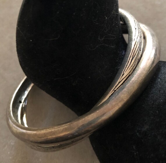 Sterling Interlocking Infinity Bracelet - image 2