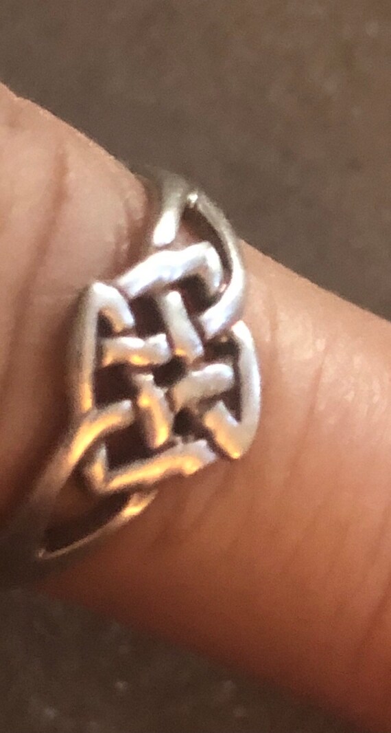 Sterling Celtic Knot Pinky Ring