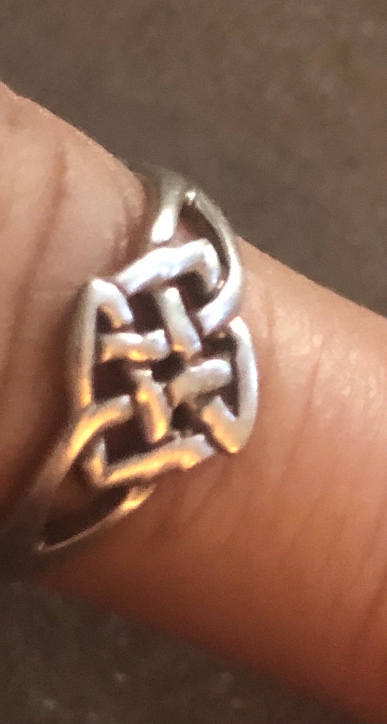 Sterling Celtic Knot Pinky Ring