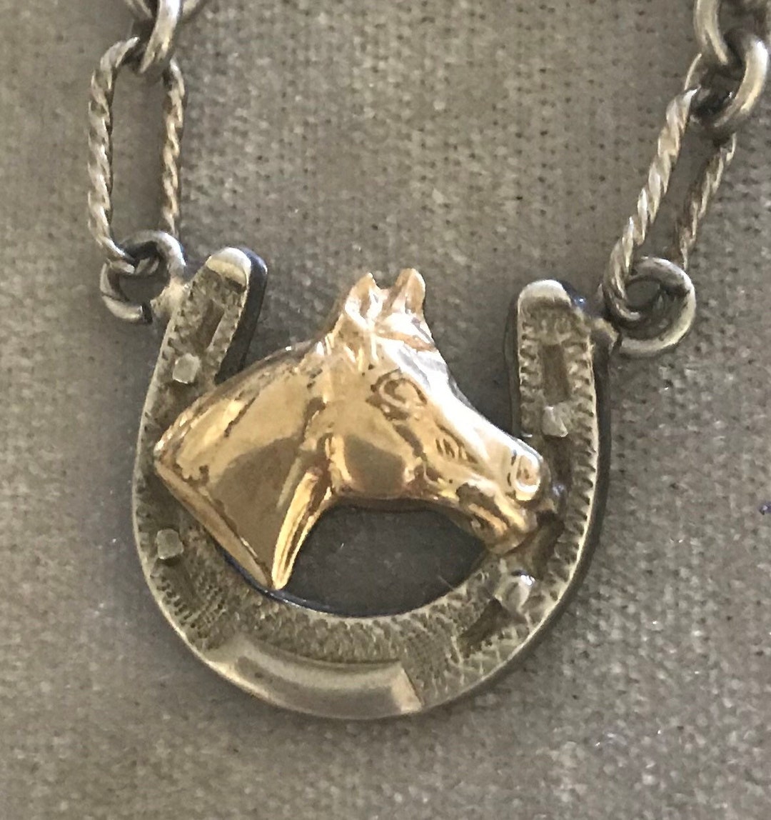 Elk Creek Sterling 14k Goldfilled Horse Bracelet - Etsy