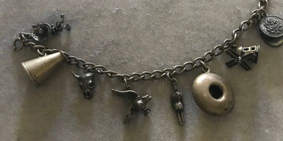 Vintage 50’s Sterling Charm Bracelet - image 2