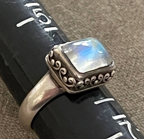BASK Sterling Moonstone Ring - image 1