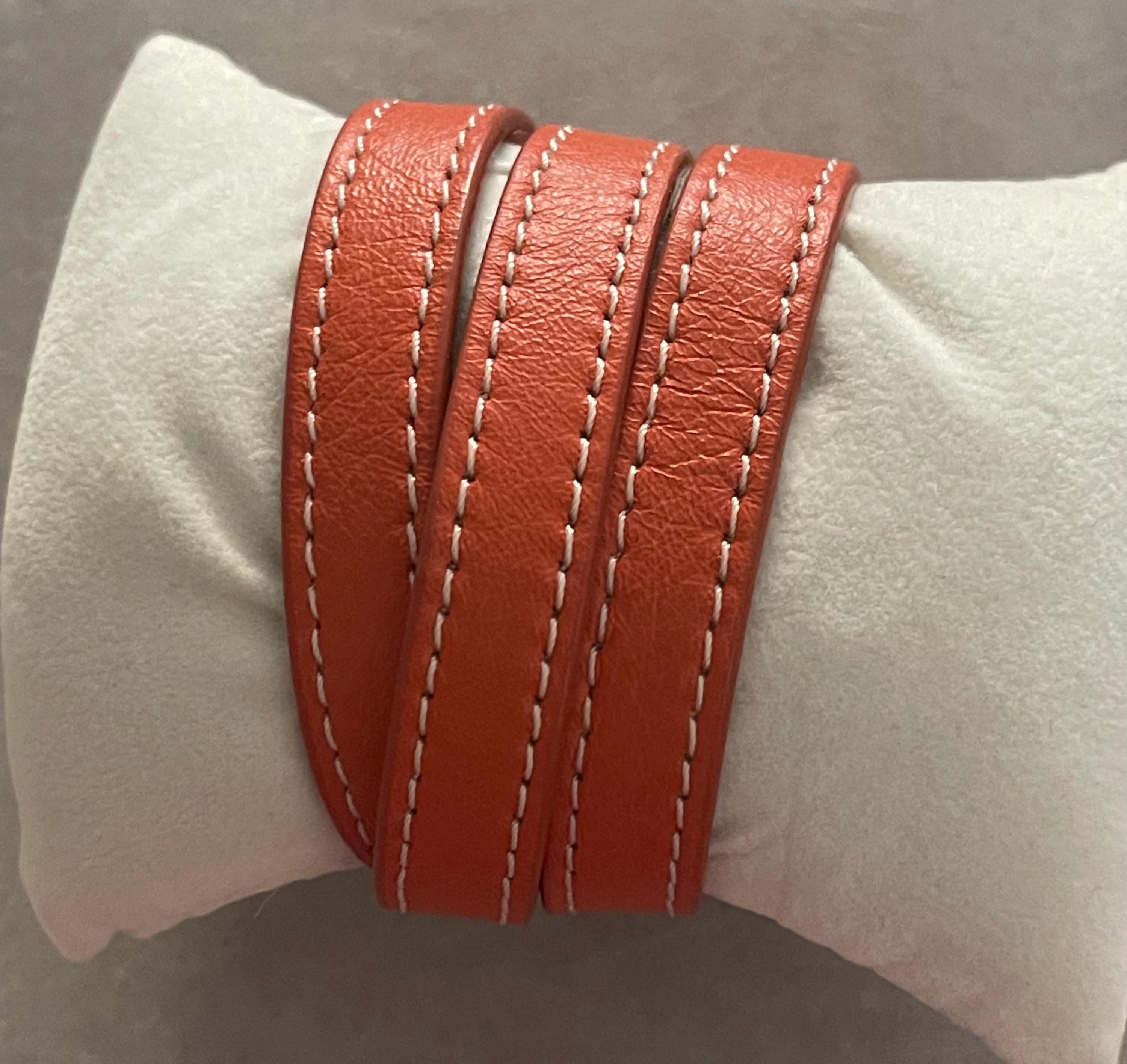 Dimacci “burghley” Medium Orange Leather Stainless Steel Horse Bit