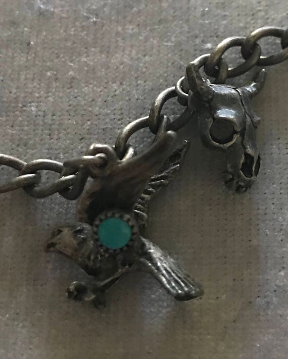 Vintage 50’s Sterling Charm Bracelet - image 4