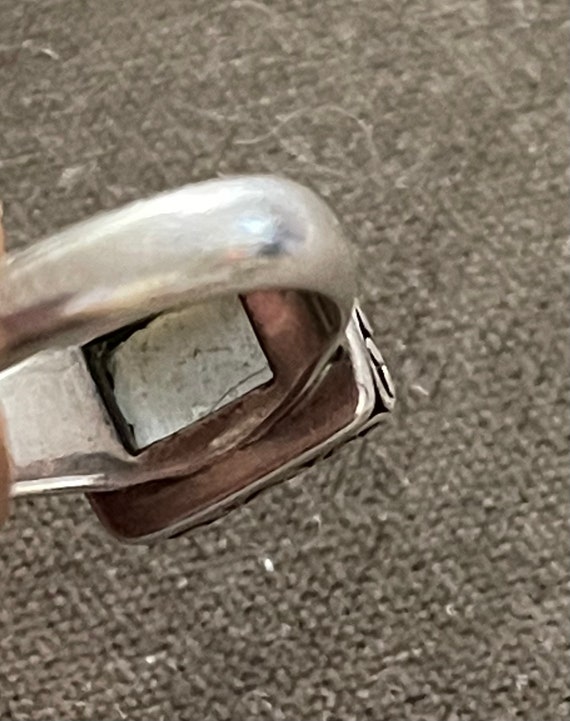 BASK Sterling Moonstone Ring - image 7