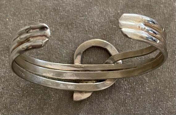 Vintage Mexico Sterling Snake Cuff Bracelet. - image 7