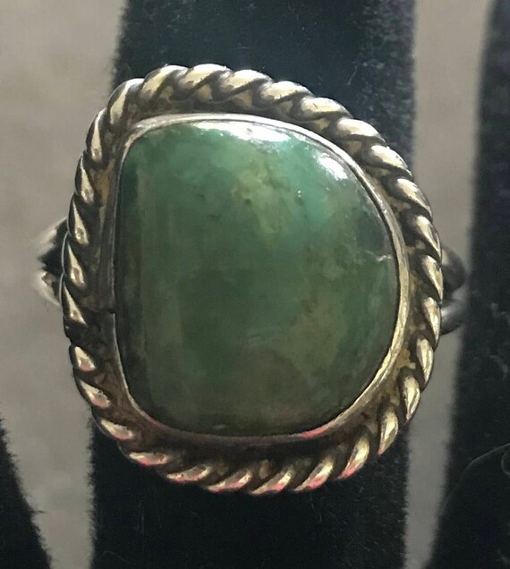 Vintage Sterling Turquoise Ring - image 1
