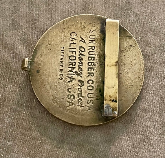 小物 OLD Tiffany brass buckle RARE Vintage Tiffany WELLS FARGO & COMPANY Belt Buckle Brass