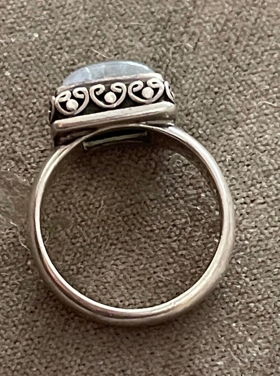 BASK Sterling Moonstone Ring - image 5