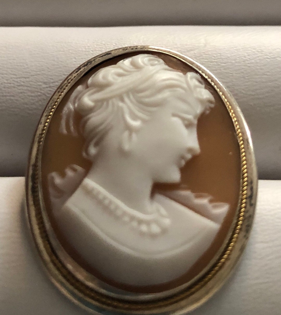 Vintage Italian Silver Shell Cameo - Etsy