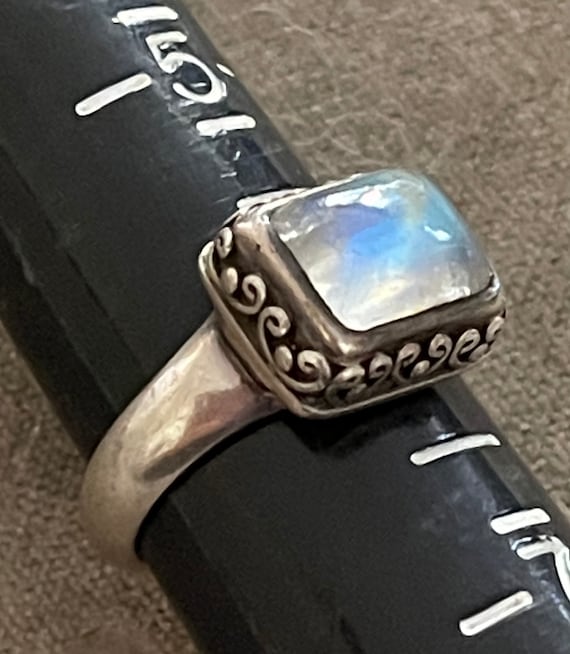 BASK Sterling Moonstone Ring - image 3