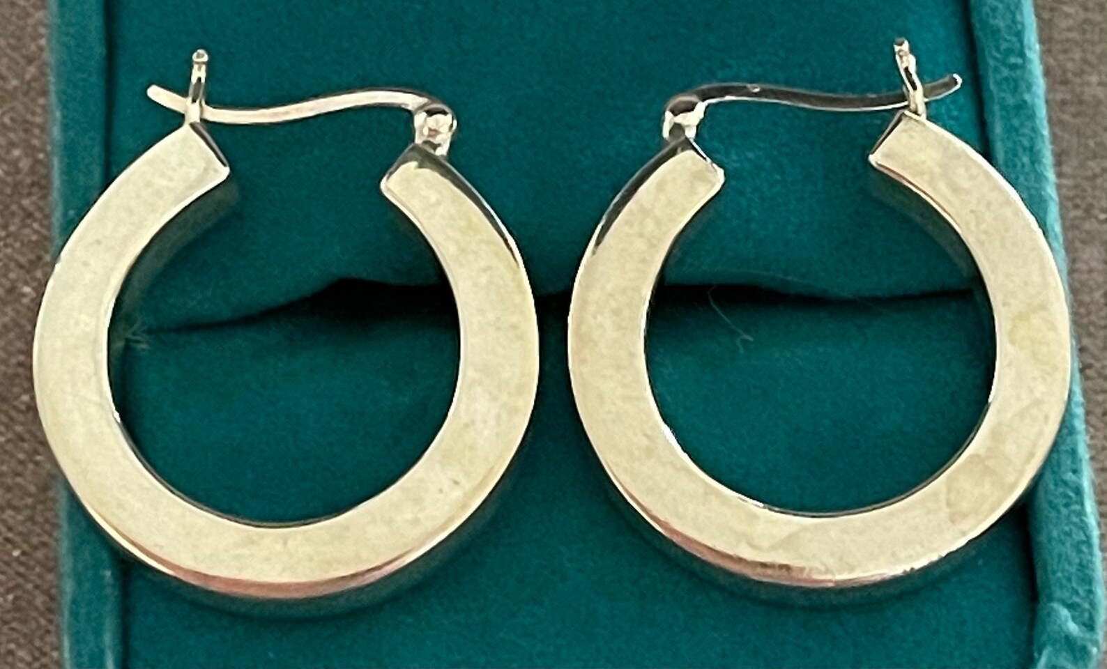 Quarter Size Sterling Hoop Earrings. Etsy