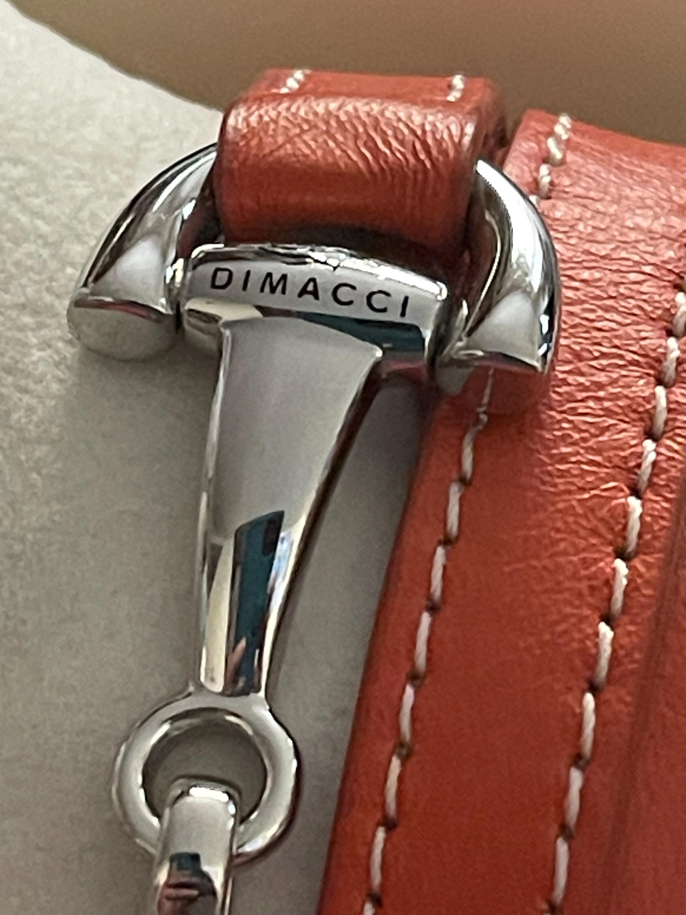 Dimacci “burghley” Medium Orange Leather Stainless Steel Horse Bit