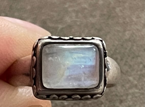 BASK Sterling Moonstone Ring - image 4
