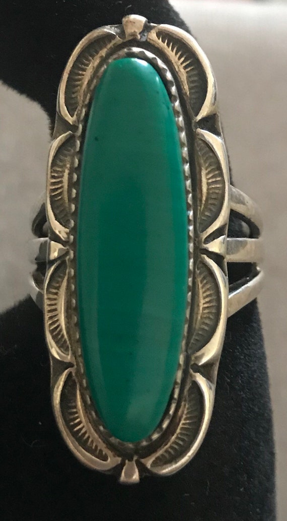 Southwestern Sterling Turquoise Ring