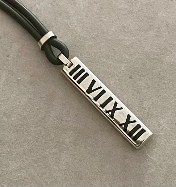 Atlas 2003 Tiffany & Company Sterling Silver Bar Surfer Necklace