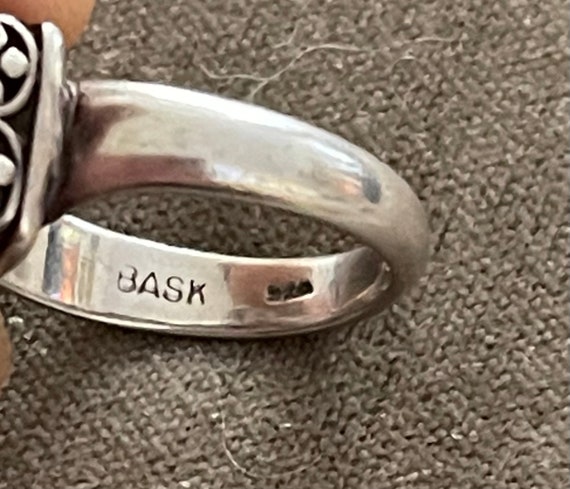 BASK Sterling Moonstone Ring - image 9