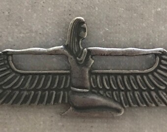 Sterling Goddess Isis Pendant Neckace