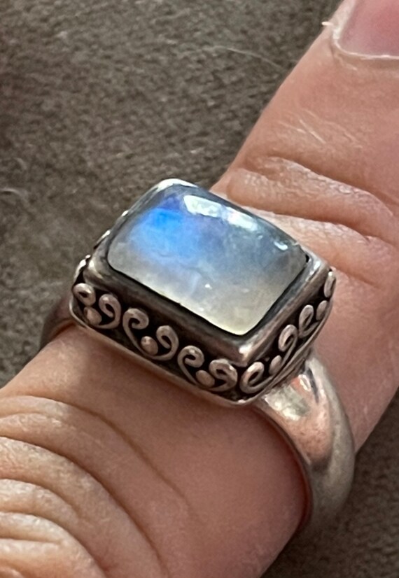 BASK Sterling Moonstone Ring - image 2